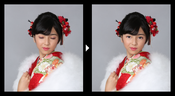 画像修正・画像加工＋合成のイメージ写真